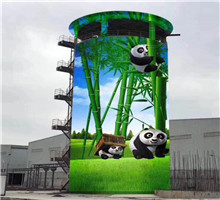 食品廠110米煙筒刷航標防腐使煙囪脫硫